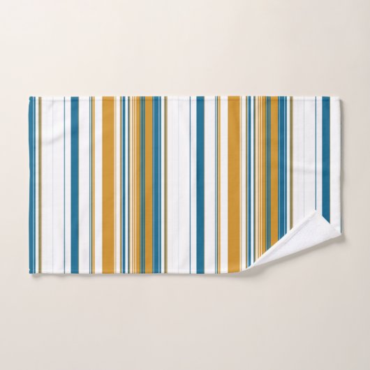 Bleu jaune et blanc (Serviette à main)