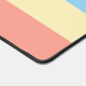 Bleu jaune et corail rose rayures Motif (Coin)