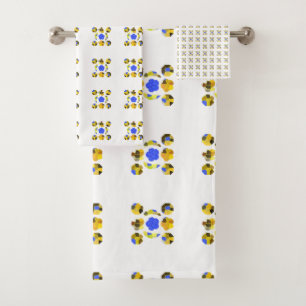 Bleu Jaune Illustration Formes fantaisistes