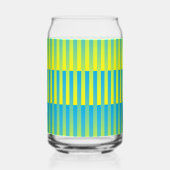 Bleu Jaune Vert Motif Rayé (Verso)