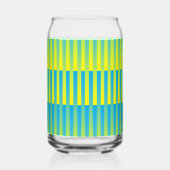 Bleu Jaune Vert Motif Rayé (Droite)
