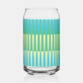 Bleu Jaune Vert Motif Rayé (Droite)