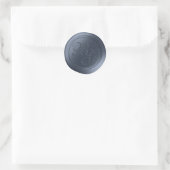 Bleu Jean Calligraphie Monogramme Stickers cire (Sac)