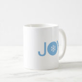 Bleu Joie Noël Café Mug (Devant droit)