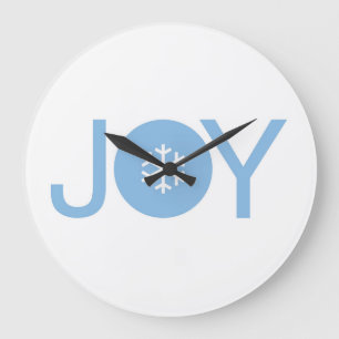 Bleu Joie Noël Grande horloge