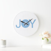 Bleu Joie Noël Grande horloge (Maison)