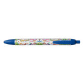 Bleu Joyeux Stylo de Noël Snowmans (Dos)