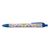 Bleu Joyeux Stylo de Noël Snowmans (Haut)