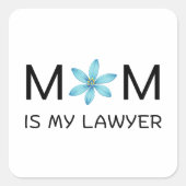 bleu kawaii mignon autocollant - agitateur de fleu (Devant)