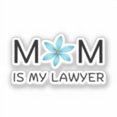 bleu kawaii mignon autocollant - agitateur de fleu (Recto)