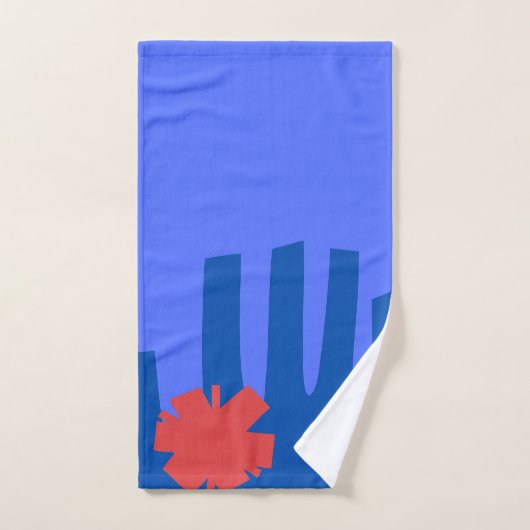 Bleu Kismet (Serviette à main)