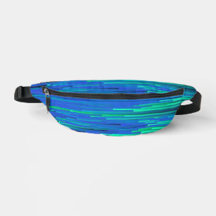 Bleu Lagoon à deux côtés Imprimé Fanny-Pack