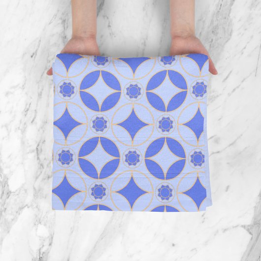 bleu lavande - classique motif déco