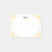 Bleu Le Rectangle Queen Post-it Notes (Devant)