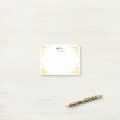 Bleu Le Rectangle Queen Post-it Notes (Sur un bureau)