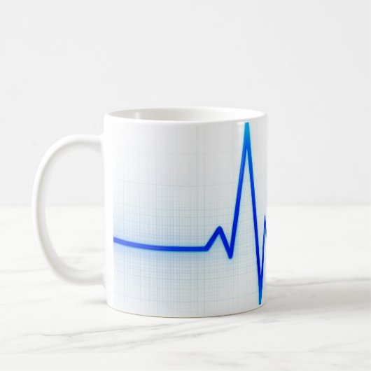 Bleu Léger Café Mug (Gauche)