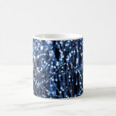 Bleu Lights Abstrait café Mug (Centre)