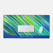 Bleu Linéaire Cute Esthétique (Clavier et souris)