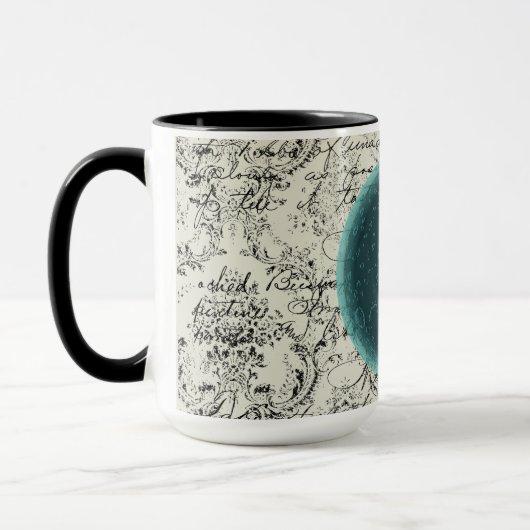 Bleu Lune Papillon Mug (Gauche)