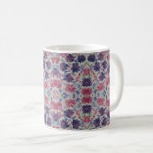 Bleu Lune Rose Floral Café Mug (Devant droit)