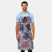 Bleu Lune Rose Floral tablier (Porté)