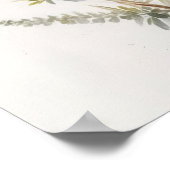 Bleu Lupine Fleurs Art Imprimer Poster (Coin)