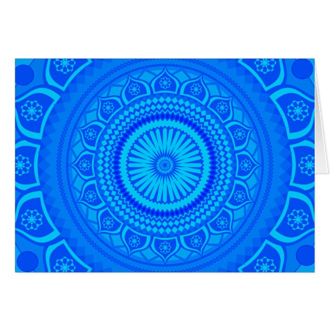 Bleu mandala indien (Devant Horizontal)