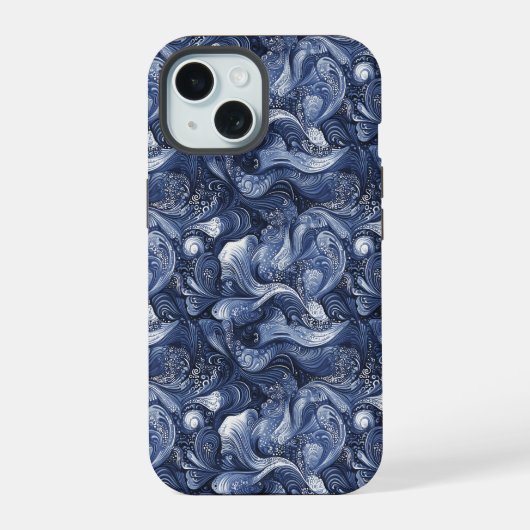 Bleu marine abstrait (Verso)