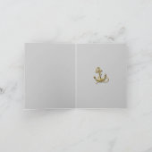 Bleu marine ancre nautique mariage merci (Intérieur)