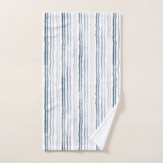 Bleu marine, Ardoise, Gris (Serviette à main)