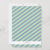 Bleu marine de rayon de Sting et invitation (Dos)