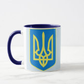 Bleu/marine de tasse de Tryzub d'Ukrainien (Gauche)