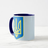 Bleu/marine de tasse de Tryzub d'Ukrainien (Devant gauche)