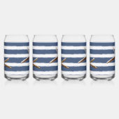 Bleu marine et blanc Grandes étoiles de mer (Droite)