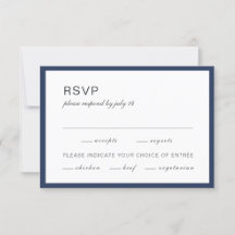 Bleu marine et blanc. Réponse simple pour mariage