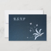 bleu marine et poussiéreux choix de repas RSVP car (Dos)