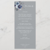 Bleu & Marine Floral Haut menu - gris 2 (Devant)