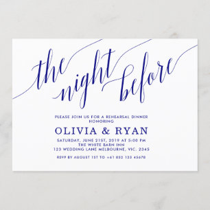 Bleu marine la nuit avant invitation