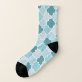 Bleu Marocain Trellis, Lattes, Quatrefoil (Gauche - extérieur)