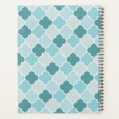 Bleu Marocain Trellis, Lattes, Quatrefoil (Dos)