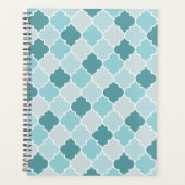 Bleu Marocain Trellis, Lattes, Quatrefoil (Devant)