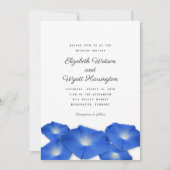 Bleu matin Gloire Cérémonie Mariage Invitation (Devant)