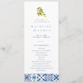 Bleu medditeranean tuiles & agrumes Programmes de  (Devant)