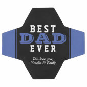 Bleu Meilleur papa jamais Typographie Fête des Pèr (Plat)