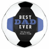 Bleu Meilleur papa jamais Typographie Fête des Pèr (Devant)