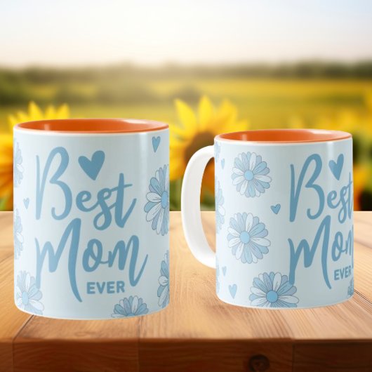 Bleu Meilleure maman Jamais Mère Fête Mug