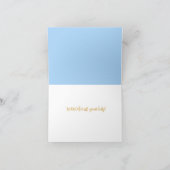 Bleu Merci de marguerites N'importe quelle carte d (Intérieur)