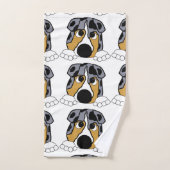 bleu merle aussie (Serviette à main)