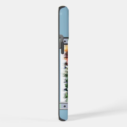 Bleu mignon Moderne Roux Collie Collie Chien Art (Côté droit)