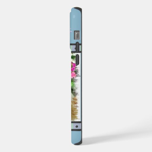 Bleu mignon Moderne Roux Collie Collie Chien Art (Côté gauche)